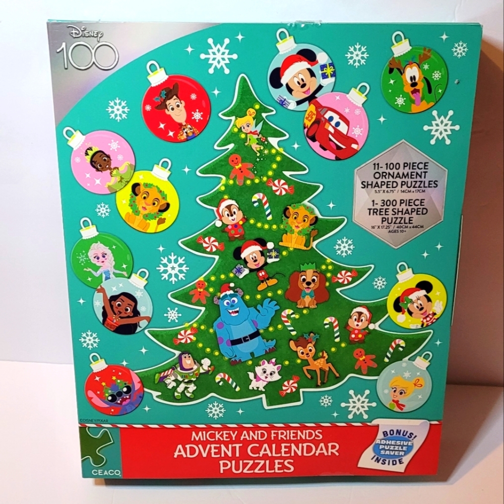 Disney 100 Mickey and Friends Advent Calendar Puzzles